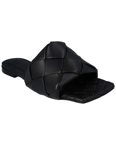 Bottega Veneta Women's Lambskin Leather Lido Flat Sandal, Never Worn  (authentic Pre-loved) In Black