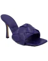Bottega Veneta Women's Lambskin Leather Lido Mule In Purple