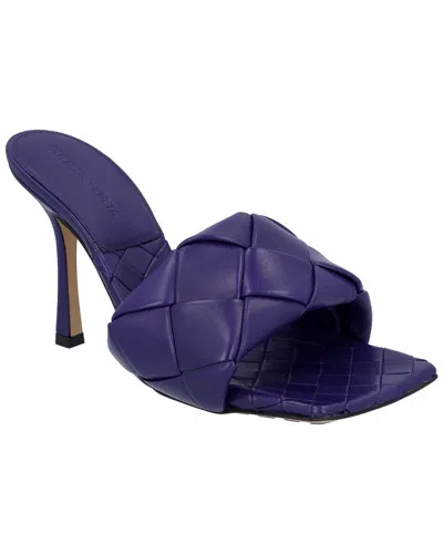 Bottega Veneta Women's Lambskin Leather Lido Mule In Purple