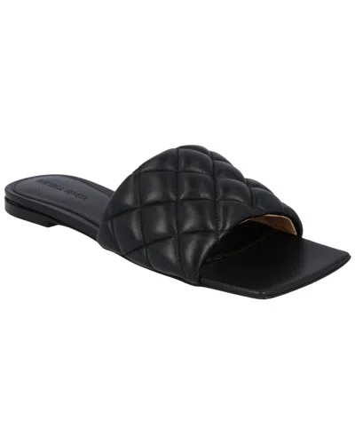 Bottega Veneta Opaque Weave Parco Flat Sandals For Women In Black