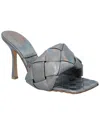 Bottega Veneta Women's Lambskin Lido Mule (authentic Pre-loved) In Gray