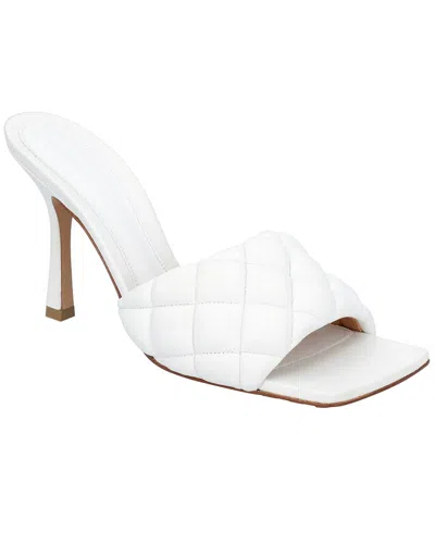 Bottega Veneta Women's Lambskin Padded Mule (authentic Pre-loved) In White