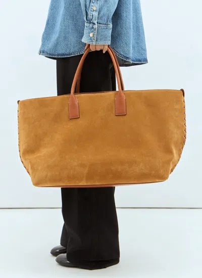 Bottega Veneta Large Cabat Leather Tote Bag In Camel