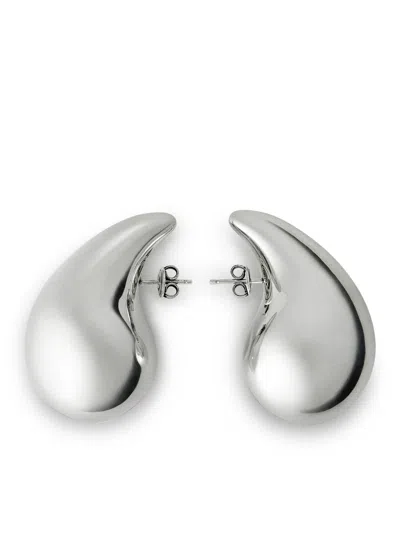 Bottega Veneta Women Large Drop Earrings In Silver