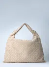 Bottega Veneta Women Large Hop Shoulder Bag In White