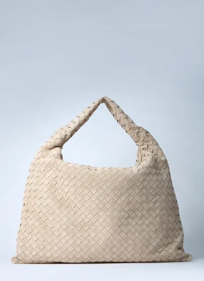 Bottega Veneta Women Large Hop Shoulder Bag In White
