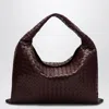 Bottega Veneta Women Large Shoulder Bag Hop In Barolo Colour In Brown