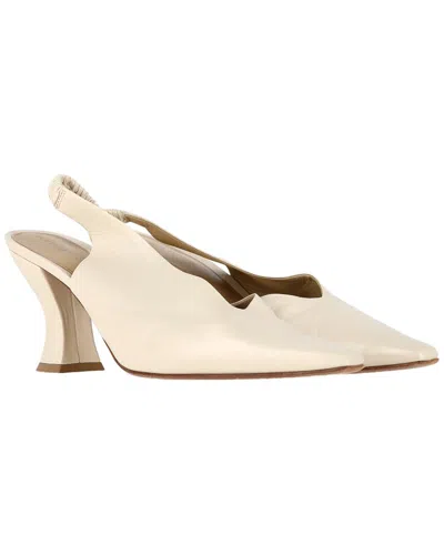 Bottega Veneta Women's Leather Almond Slingback Pump (authentic Pre-loved) In Neutral