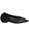 Bottega Veneta Women's Leather Almond Toe Ballet Flat (authentic Pre-loved) In Black