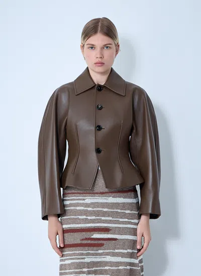BOTTEGA VENETA BOTTEGA VENETA WOMEN LEATHER BLOUSON JACKET