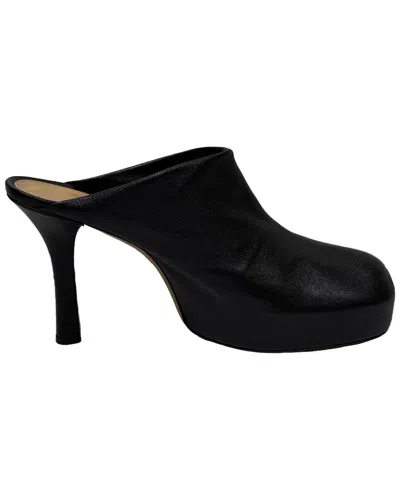 Bottega Veneta Women's Leather Bold Platform Mule (authentic Pre-loved) In Black