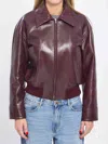 Bottega Veneta Blouson Jacket Jackets Bordeaux In Red