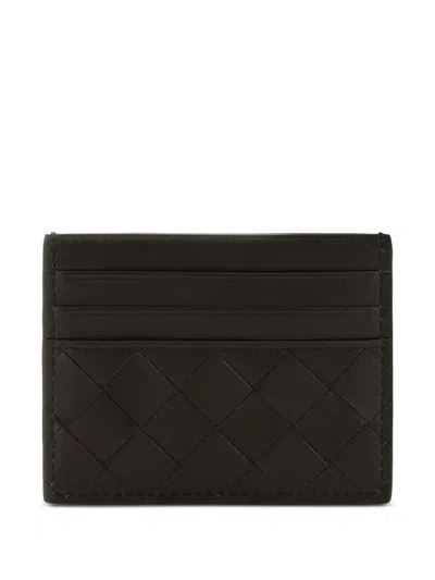 Bottega Veneta Women Leather Card Case In Brown