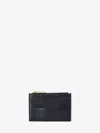 Bottega Veneta Intrecciato Card Case In Black