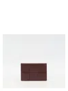 Bottega Veneta Women's Leather Cardholder In Bordeaux
