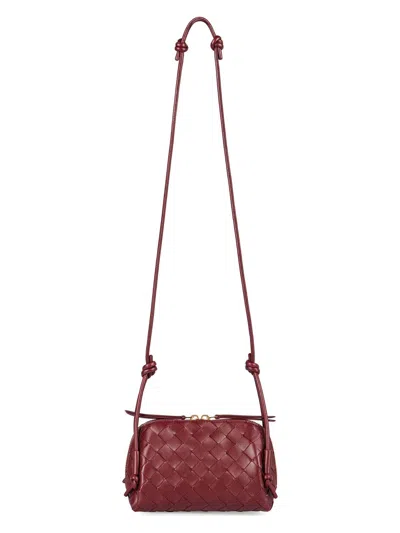 Bottega Veneta Women's Leather Concert Bag In Red