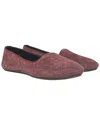 Bottega Veneta Women's Leather Intrecciato Ballet Flat (authentic Pre-loved) In Burgundy