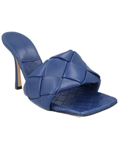 Bottega Veneta Women's Leather Lido Mule (authentic Pre-loved) In Blue