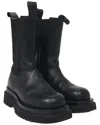 Bottega Veneta Women's Leather Lug Boot (authentic Pre-loved) In Black