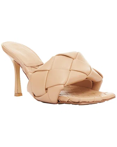 Bottega Veneta Women's Leather Nappa Maxi Intrecciato Chunky Sandal (authentic Pre-loved) In Nude