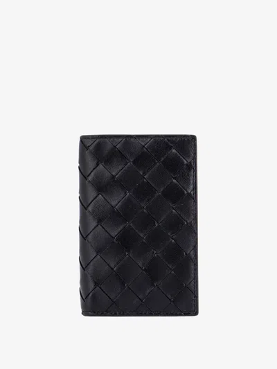 Bottega Veneta Women Leather Passport Case With Intrecciato Motif In Multi