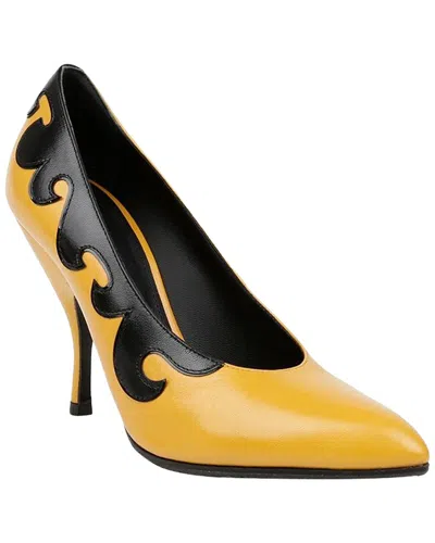 Bottega Veneta Women's Leather Pump (authentic Pre-loved) In Gold