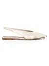 Bottega Veneta Ivory Leather Sofia Ballerinas In Neutral