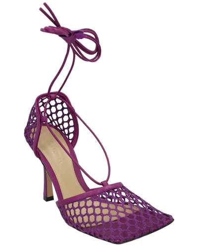 Bottega Veneta Women's Leather Stretch Lace-up Sandal (authentic Pre-loved) In Purple