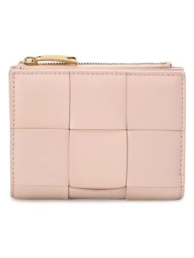 Bottega Veneta Women's Leather Wallet In Pink