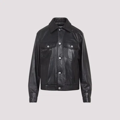 Bottega Veneta Women's Lethe Mini Leather Jacket In Black