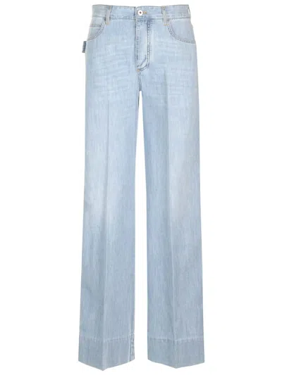 Bottega Veneta Women Light Bleach Denim In Blue