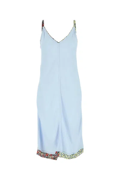 Bottega Veneta Women Light Blue Viscose Blend Dress