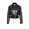 Bottega Veneta Women Black Lightweight Smooth Nappa Leather Jacket In Black