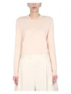 Bottega Veneta Women's Lightweight Long Sleeved Sweater In Pink