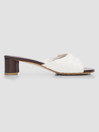 Bottega Veneta Women's Livia 40mm Leather Mules In White