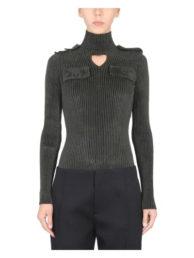 BOTTEGA VENETA WOMEN'S MAGLIA MILITARY SWEATER