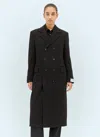 Bottega Veneta Matte Jersey Double Breasted Duster In Black