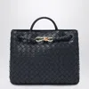 Bottega Veneta Women Medium Andiamo Bag In Midnight Blue In Blue