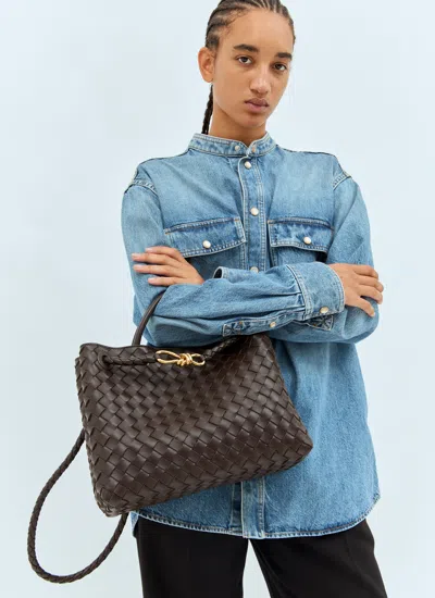 Bottega Veneta Women Medium Andiamo Handbag In Brown