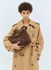 Bottega Veneta Women Medium Andiamo Suede Handbag In Brown