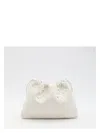 Bottega Veneta Women Medium Dustbag Intrecciato Pouch In Ivory