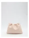 Bottega Veneta Medium Dustbag Intrecciato Leather Shoulder Bag In Pink