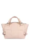 Bottega Veneta Intrecciato Arco Tool Tote Bag In Powder