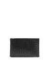 Bottega Veneta Medium Intrecciato Leather Pouch In Black