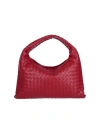 Bottega Veneta Women Medium Shoulder Bag "hop" In Red