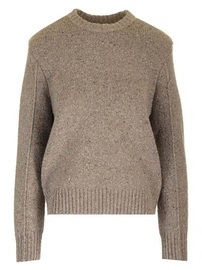 Bottega Veneta Women Medium Weight Wool Tailored Sweater In White