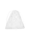 Bottega Veneta Women's Mettalic Drawstring Pouch In White