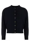 Bottega Veneta Twin-set In Misto Cotone Blu Notte  Donna In Black
