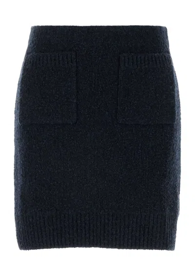 Bottega Veneta Women's Midnight Bouclã© Mini Skirt
