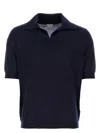 Bottega Veneta Midnight Blue Cashmere Polo Shirt